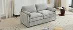 68.1' Cozy Upholstered Loveseat Sofa Oversized Comfy Comfy Cloud Sofa Double Cushion Loveseat Sofa Plush Cushion Sofa Couch for Living Room,Light Grey