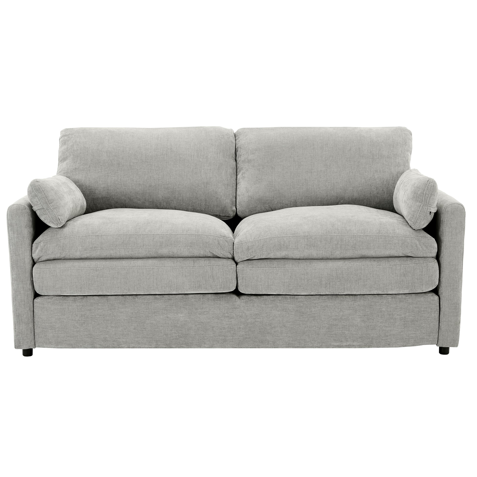 68.1' Cozy Upholstered Loveseat Sofa Oversized Comfy Comfy Cloud Sofa Double Cushion Loveseat Sofa Plush Cushion Sofa Couch for Living Room,Light Grey