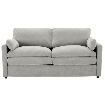 68.1' Cozy Upholstered Loveseat Sofa Oversized Comfy Comfy Cloud Sofa Double Cushion Loveseat Sofa Plush Cushion Sofa Couch for Living Room,Light Grey