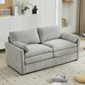 68.1' Cozy Upholstered Loveseat Sofa Oversized Comfy Comfy Cloud Sofa Double Cushion Loveseat Sofa Plush Cushion Sofa Couch for Living Room,Light Grey