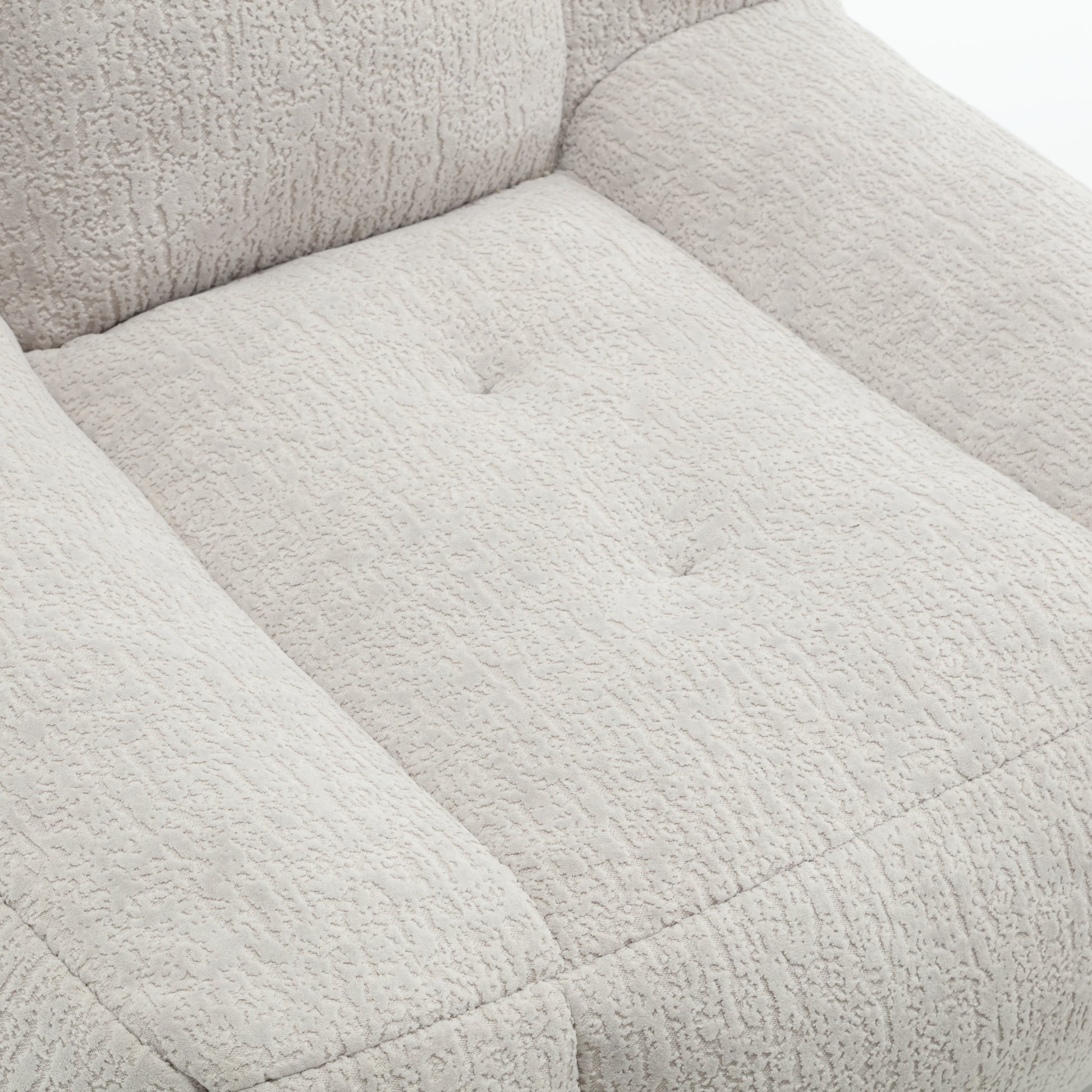 Fluffy bean bag chair, comfortable bean bag for adults, super soft lazy sofa chair with memory foam and ottoman, indoor modern focus bean bag chair for living room, bedroom, apartment