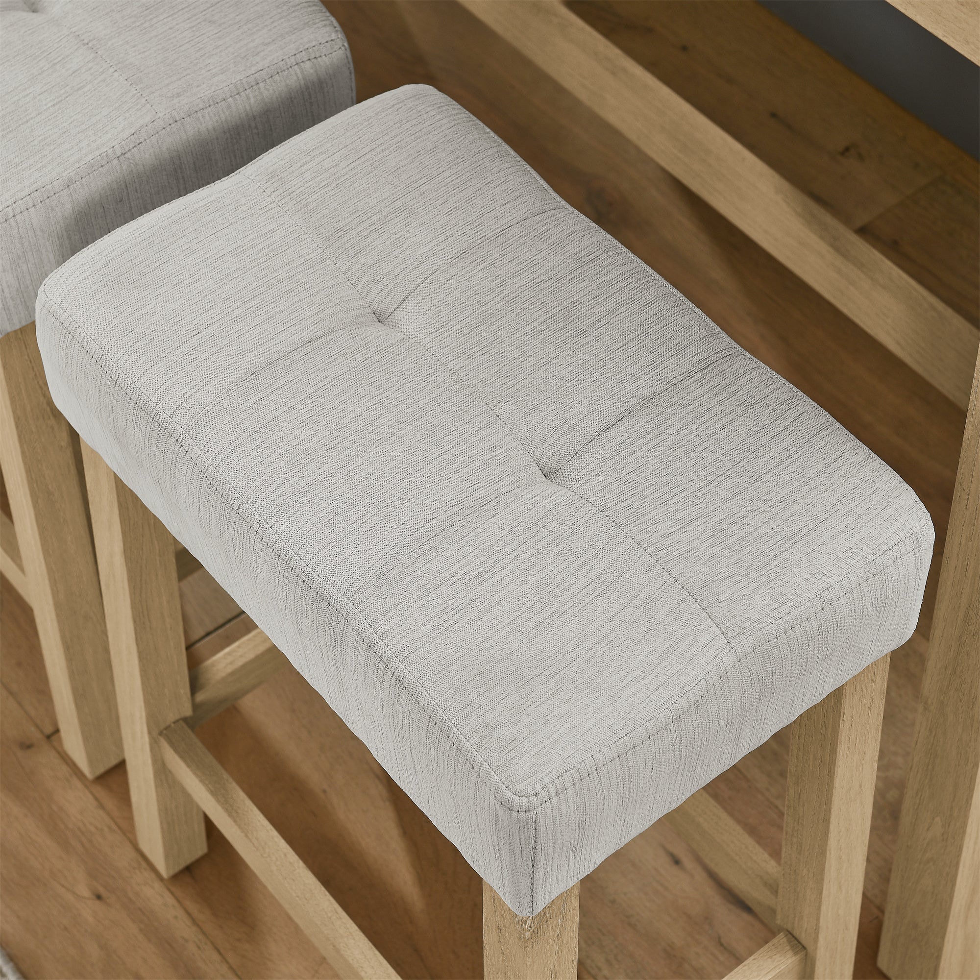 59 Inch Bar Table, Dining Table, Sofa Table with Power Outlet, 3 Upholstered Stools, 4 Piece Bar Table and Chair Set for Living Room, Dining Room, Kitchen