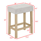 59 Inch Bar Table, Dining Table, Sofa Table with Power Outlet, 3 Upholstered Stools, 4 Piece Bar Table and Chair Set for Living Room, Dining Room, Kitchen