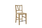 Counter Height Slat Back Chair - Cashew (Set of 2) Dining Chair