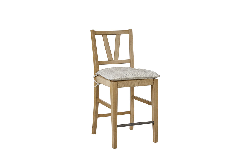 Counter Height Slat Back Chair - Cashew (Set of 2) Dining Chair