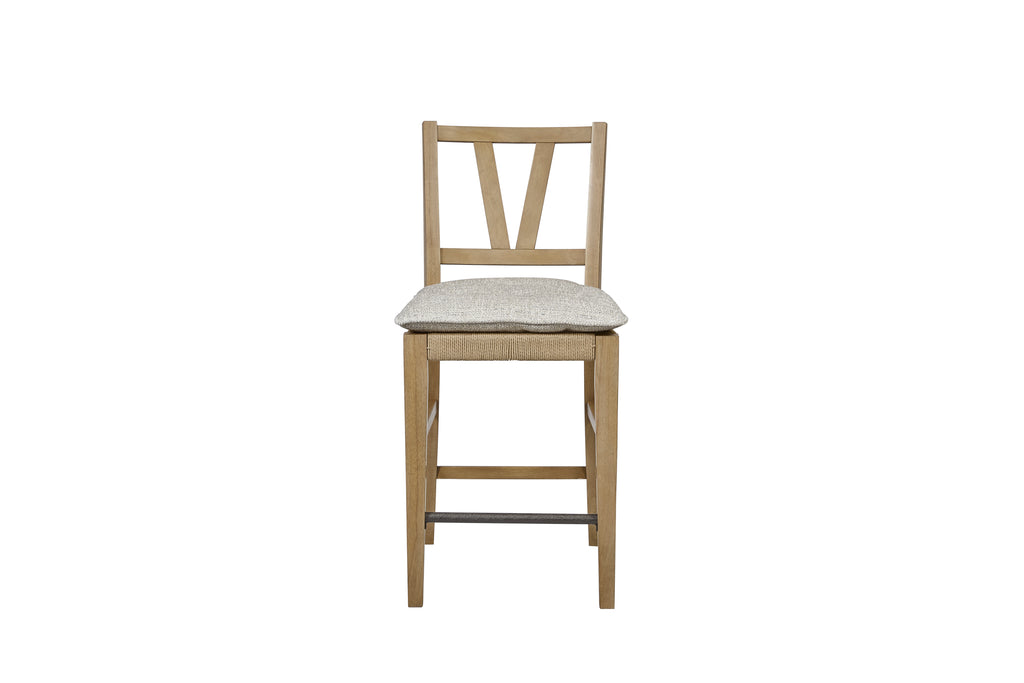 Counter Height Slat Back Chair - Cashew (Set of 2) Dining Chair