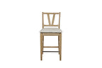 Counter Height Slat Back Chair - Cashew (Set of 2) Dining Chair