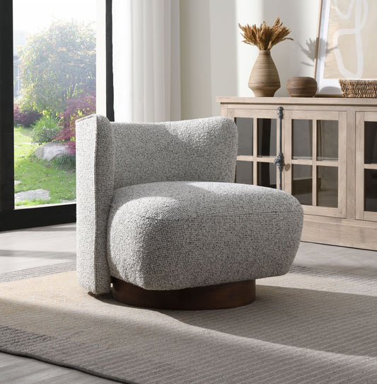 Lisa Gray Tweed Accent Chair