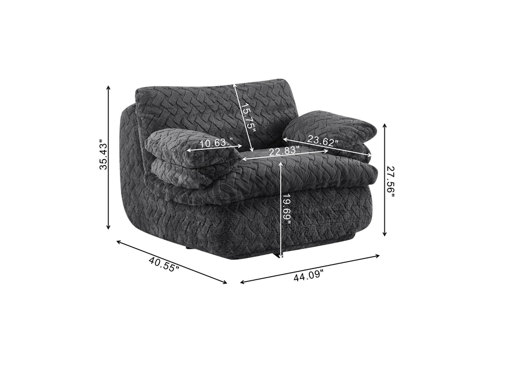 Liyasi Full Compression sofa chair with swivel