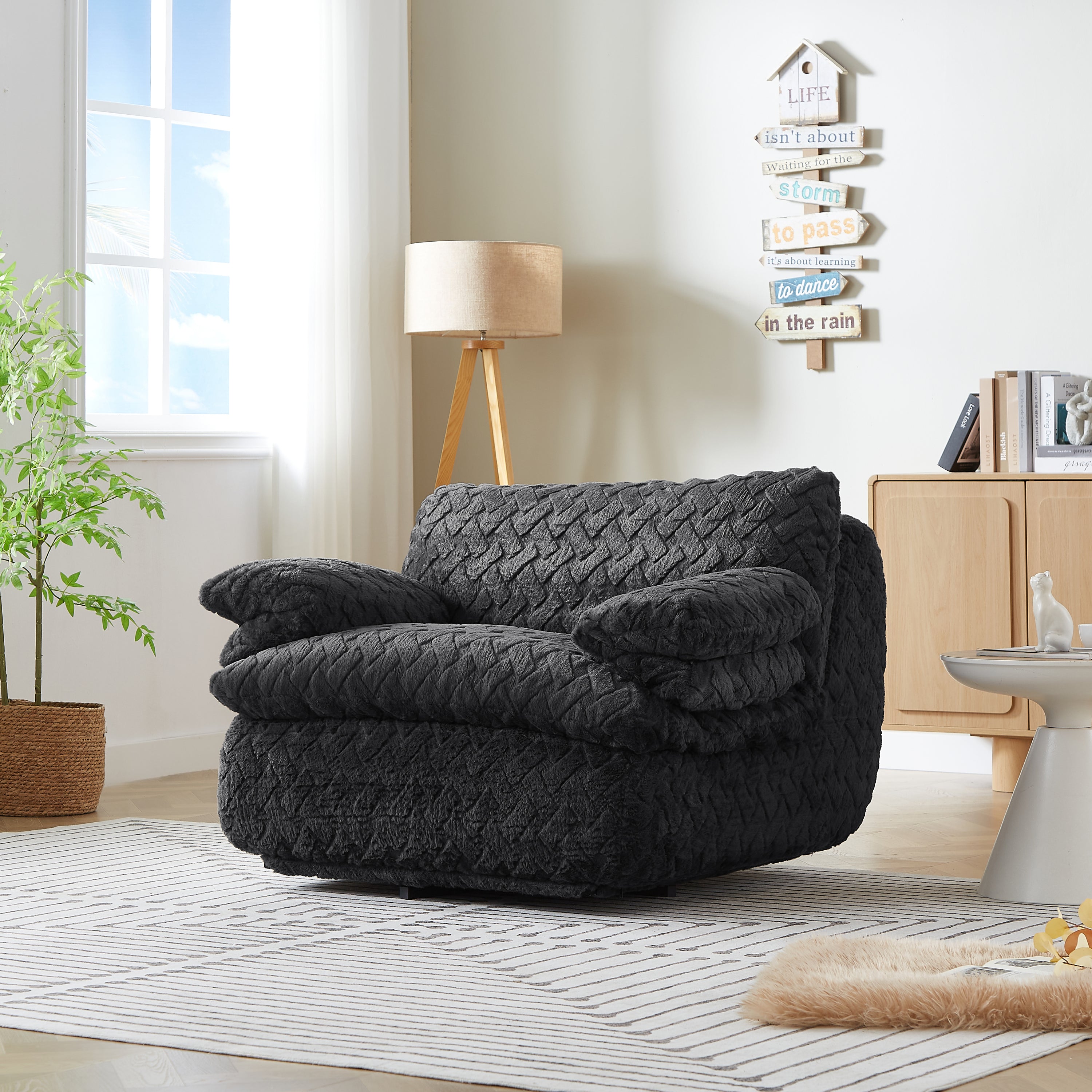Liyasi Full Compression sofa chair with swivel