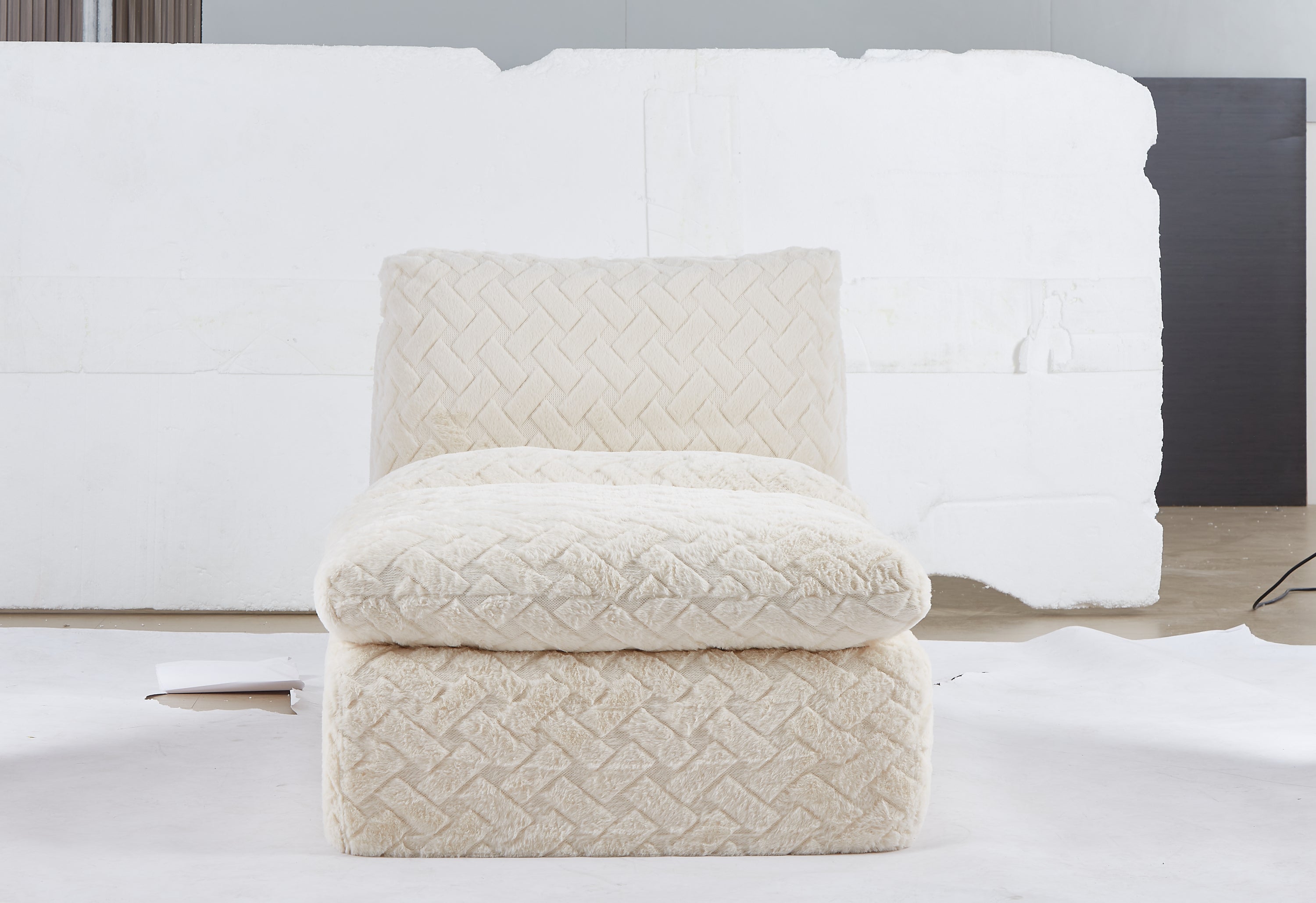 Liyasi Full Compression sofa chair with swivel add Ottoman