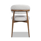 Locke 20.5' Modern Upholstered Dining Chair with Wood Frame, Salt & Pepper Boucle