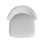 Locke 20.5' Modern Upholstered Dining Chair with Wood Frame, Salt & Pepper Boucle