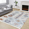 Loft Shag GC_CZY1007 Ivory 5 ft. 3 in. x 7 ft. Shaggy Area Rug - Groovy Boardz
