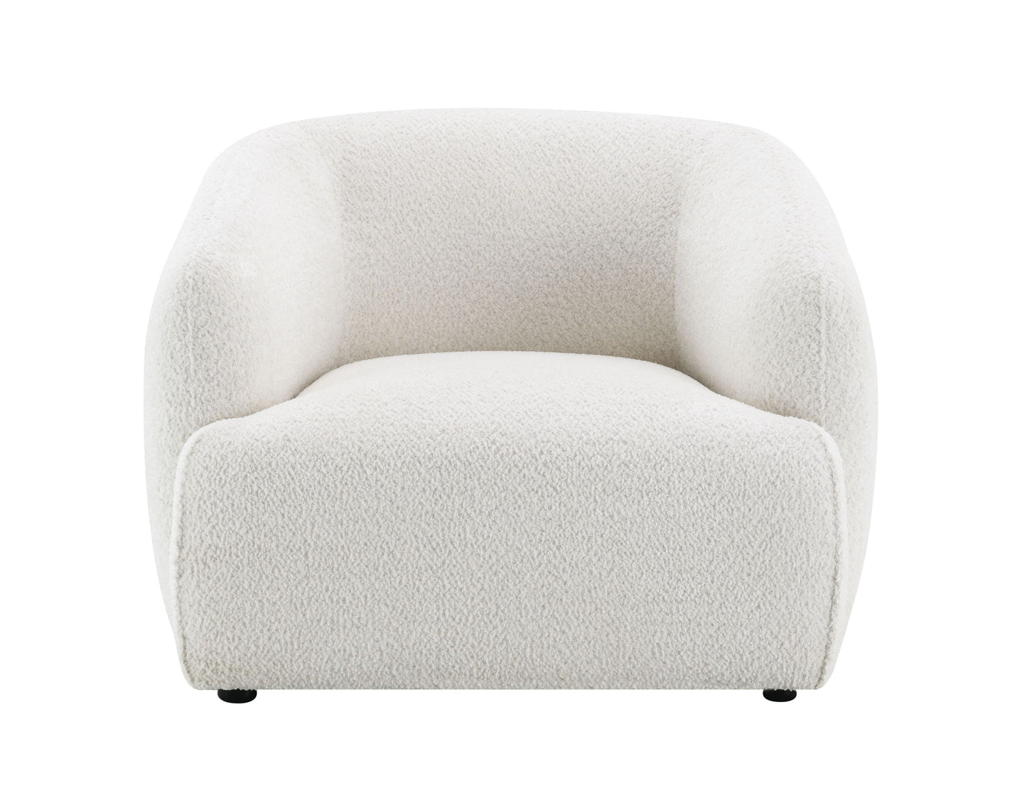 Lucy White Shimmer Fabric Chair