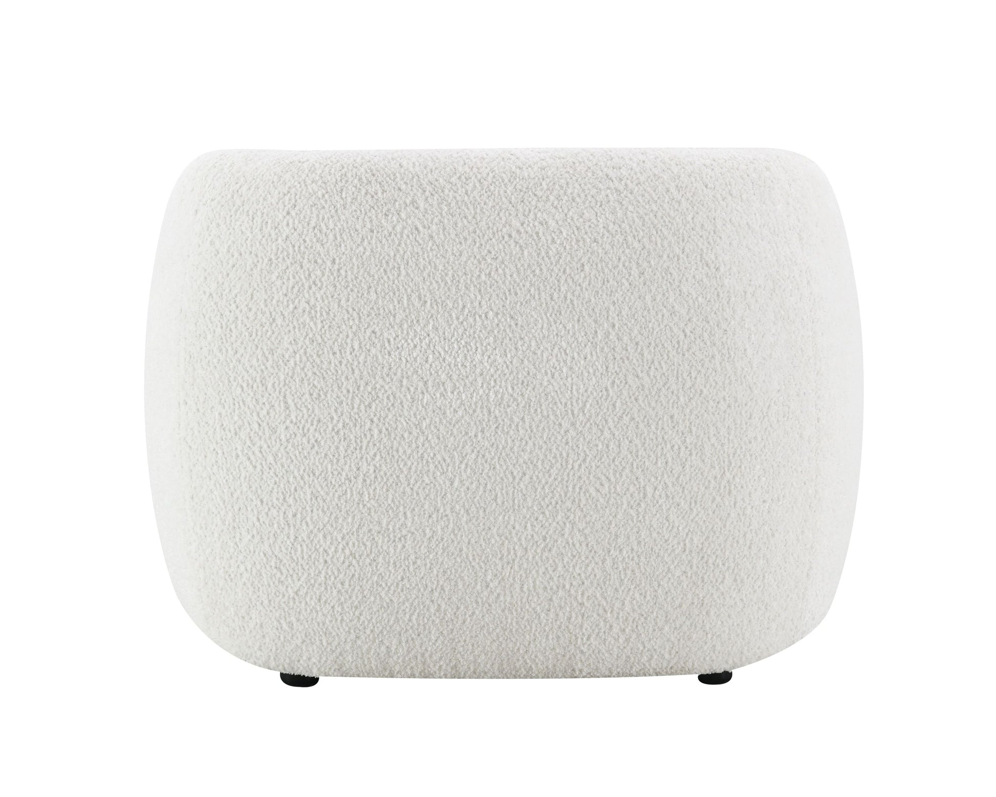 Lucy White Shimmer Fabric Chair