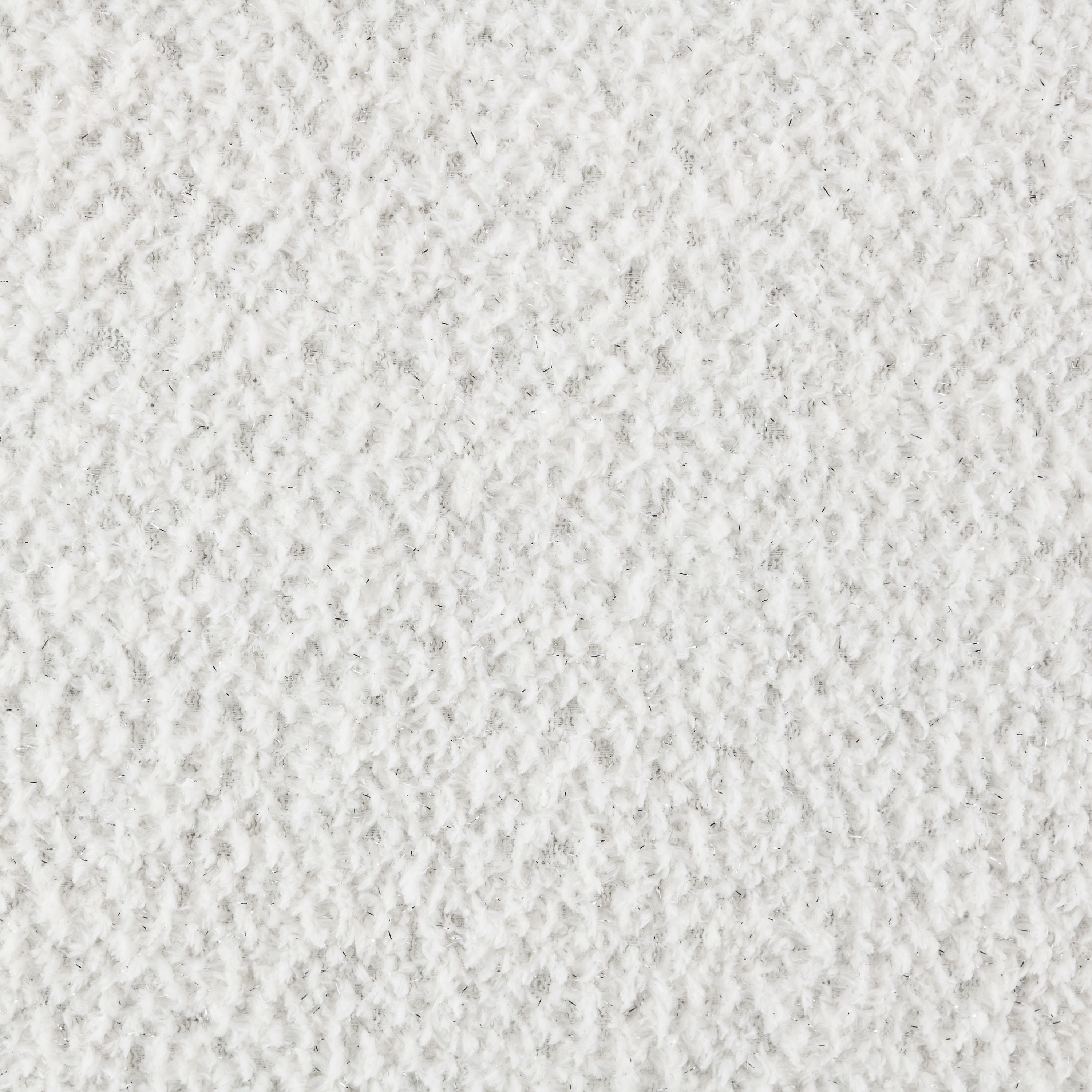 Lucy White Shimmer Fabric Chair