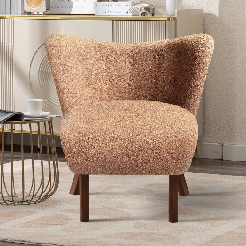 Lumi  Upholstered Wingback Accent Chair