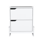 Luss Nightstand, Bedside Table with 2-Drawers