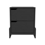 Luss Nightstand, Bedside Table with 2-Drawers - Groovy Boardz