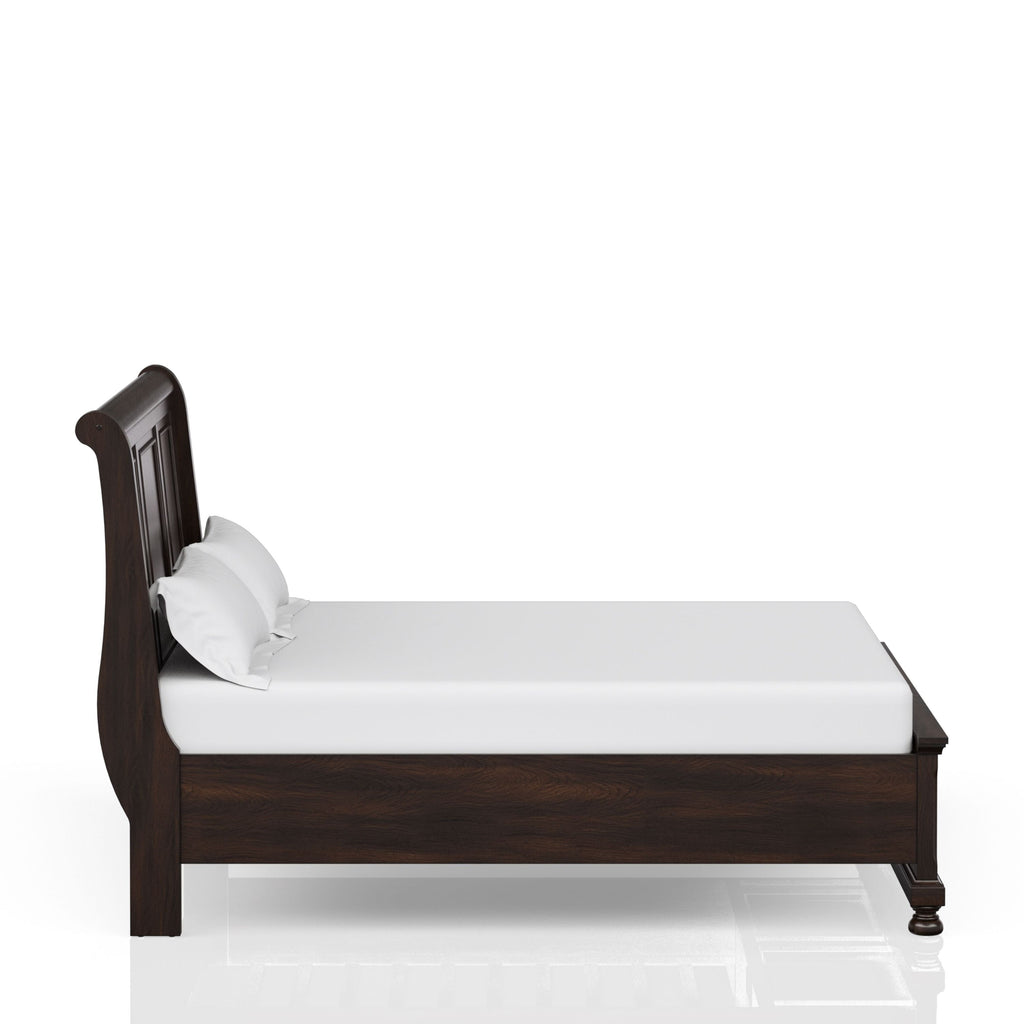 Dark Cherry Queen Storage Bed
