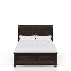 Dark Cherry Queen Storage Bed