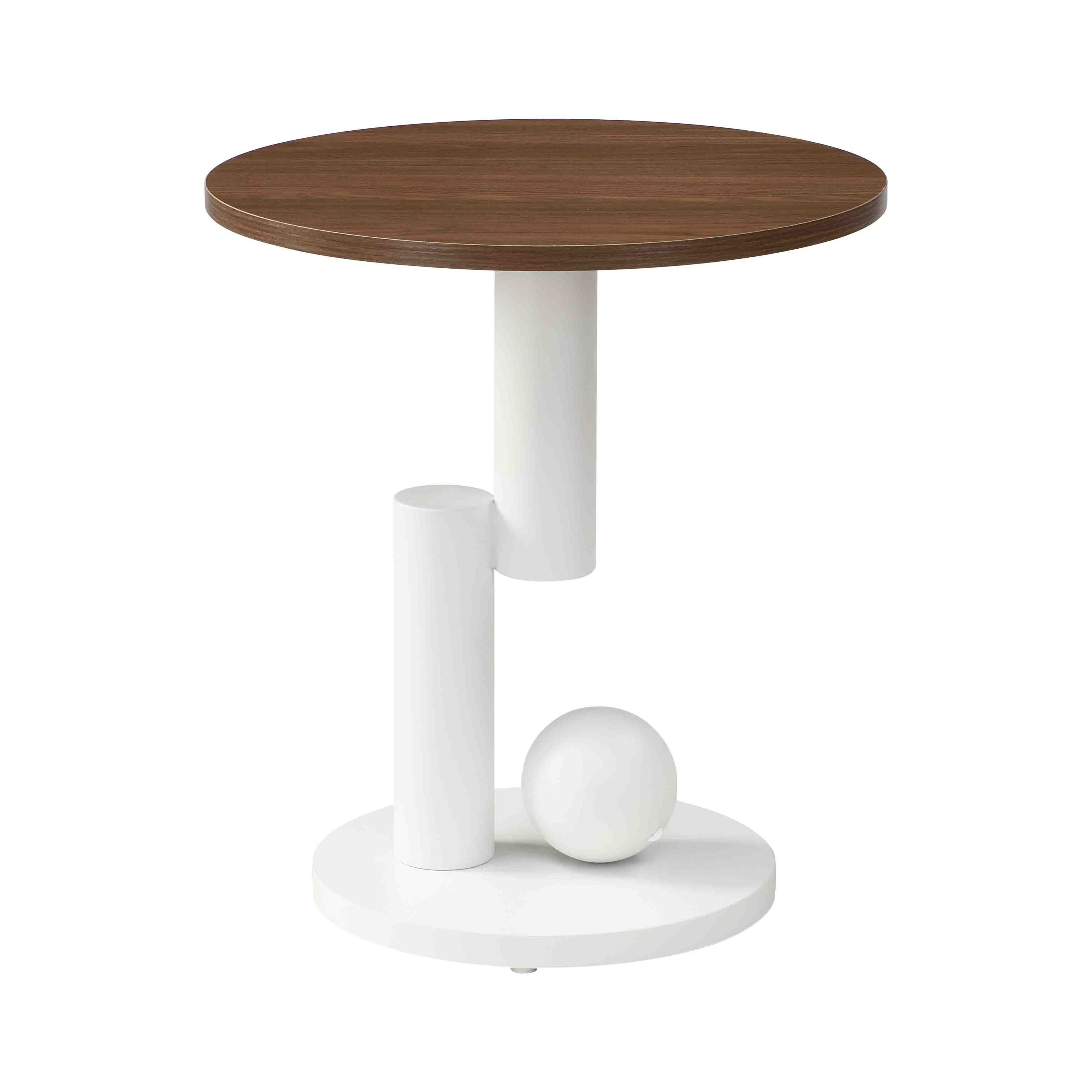 Luxury Antique Brown and White Nesting Coffee Table Set.