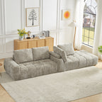 Chenille L-Shape Luxury Sectional Oversized Sofa,Mnimalist Design,Comfy Sleeper Couch for Living Room,Apartment&Reception Spaces,No Assembly Required Sectional Sofa