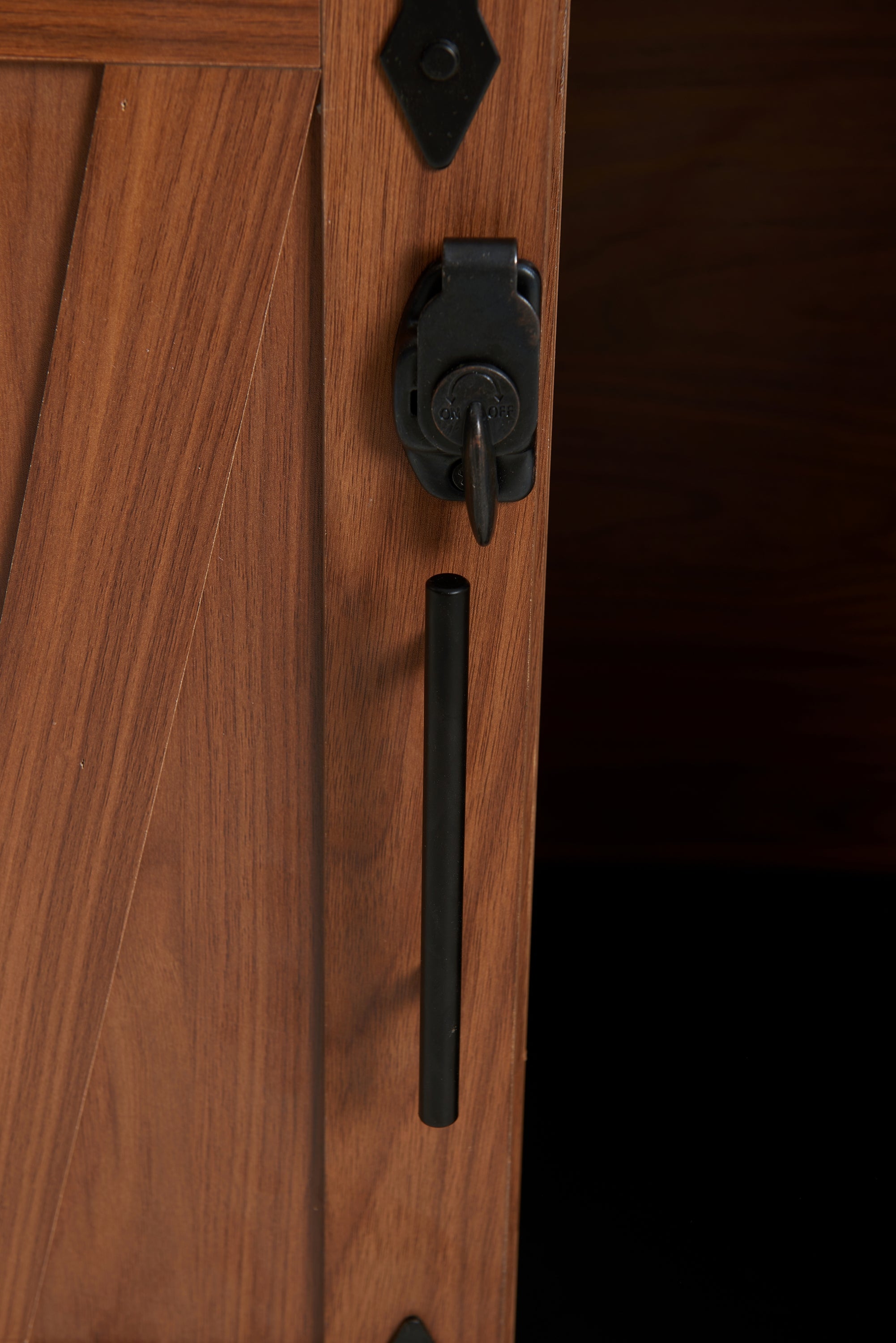 56'L, Furniture Style 2 in 1 Dog Crate with Padded Seat, Sliding Barn Door, Luxury Wooden Dog Kennel, End of Bed Bench Ottoman with Removable Cushion for Bedroom, Living Room, Walnut