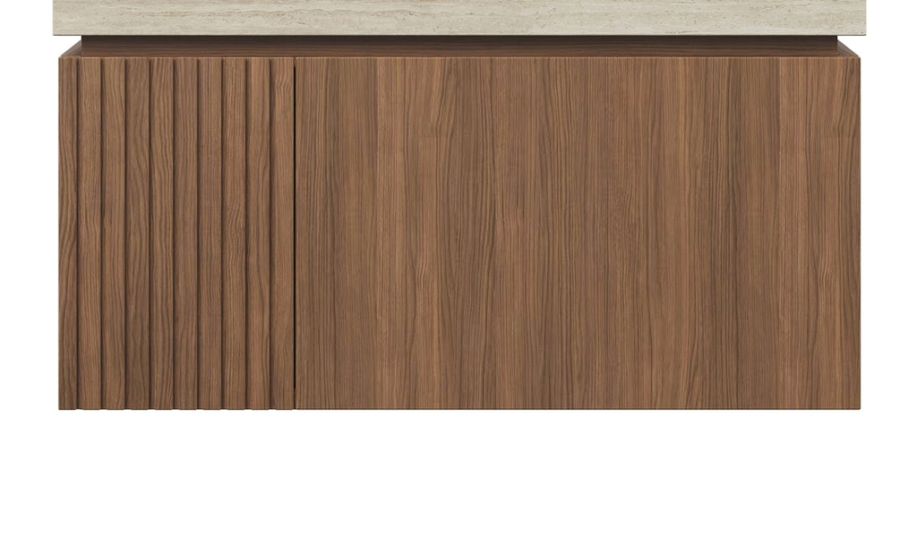 30' MURI Brown Oak Cabinet only, NO Basin and Top, NO Faucet and Sink Cover Bathroom Cabinets