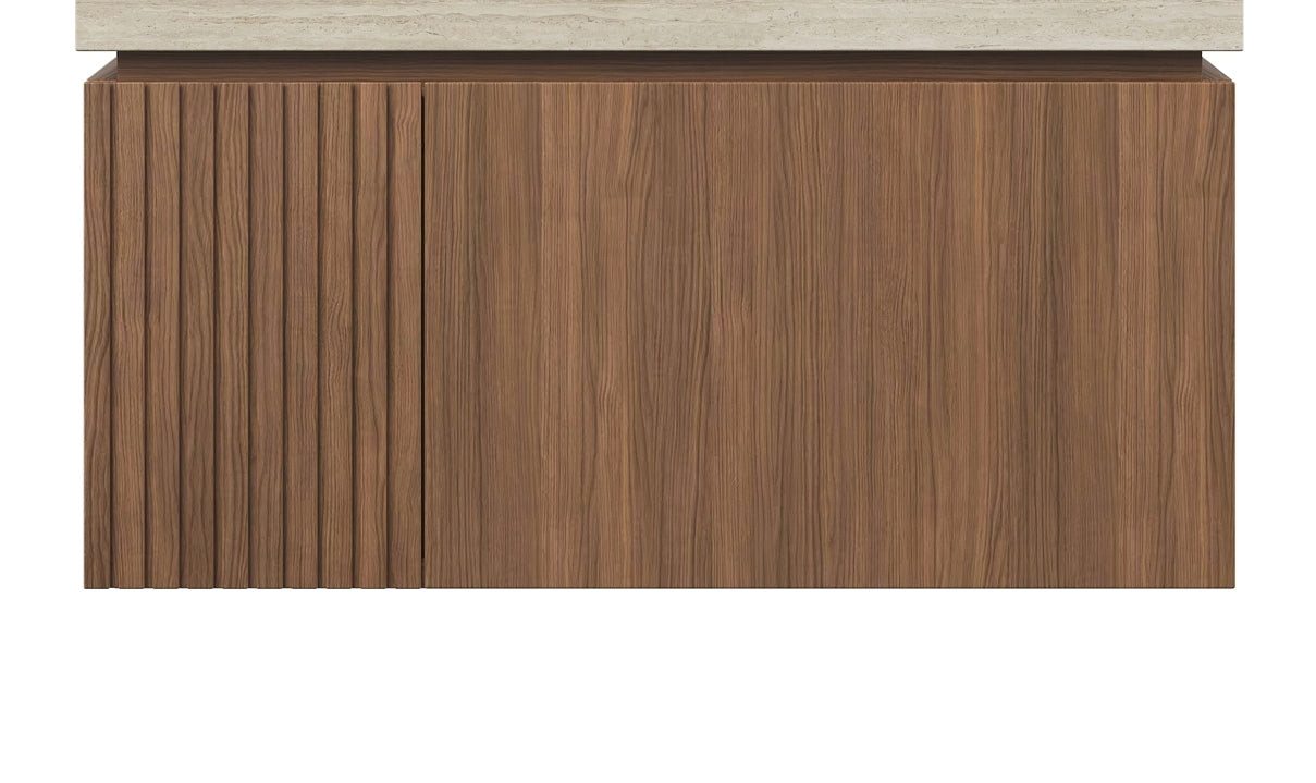 30' MURI Brown Oak Cabinet only, NO Basin and Top, NO Faucet and Sink Cover Bathroom Cabinets