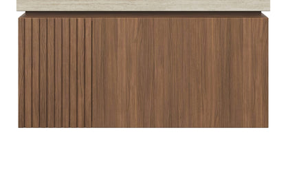 30' MURI Brown Oak Cabinet only, NO Basin and Top, NO Faucet and Sink Cover Bathroom Cabinets