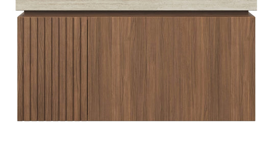 30' MURI Brown Oak Cabinet only, NO Basin and Top, NO Faucet and Sink Cover Bathroom Cabinets