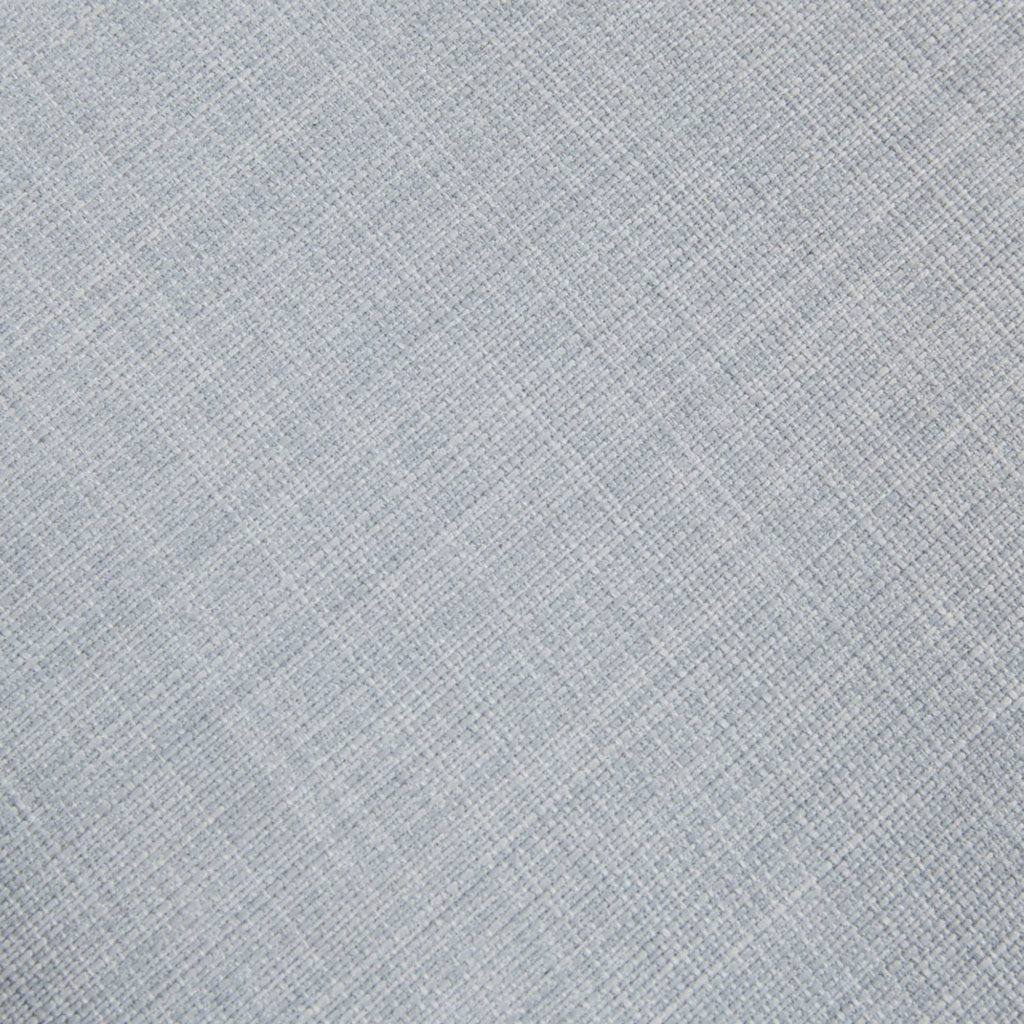 The Arm Chair with Padded Armrests in Dusty Blue Polyester and Camel Oak Finish Accent Chair