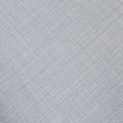 The Arm Chair with Padded Armrests in Dusty Blue Polyester and Camel Oak Finish Accent Chair