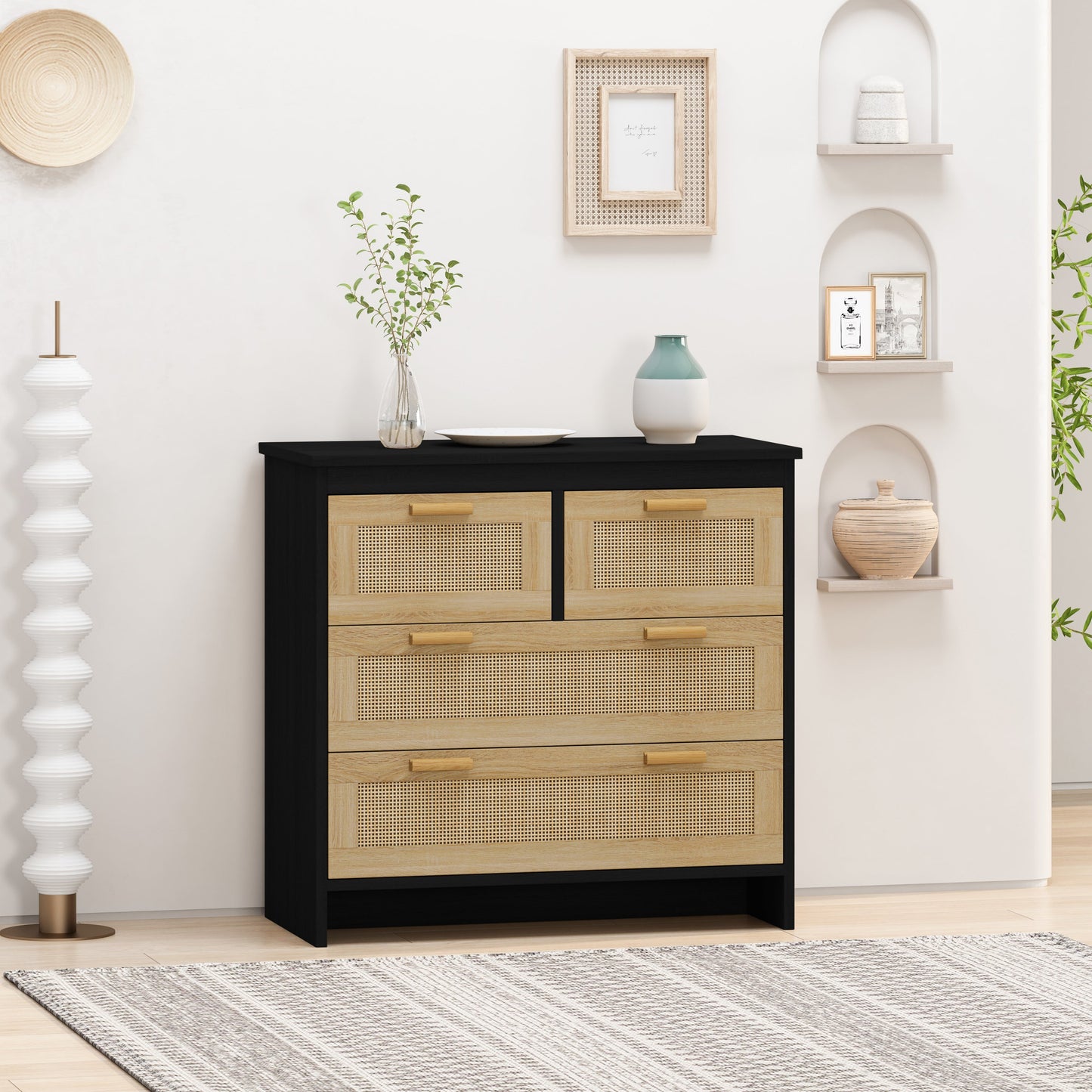 Maggie Rattan Storage Cabinet