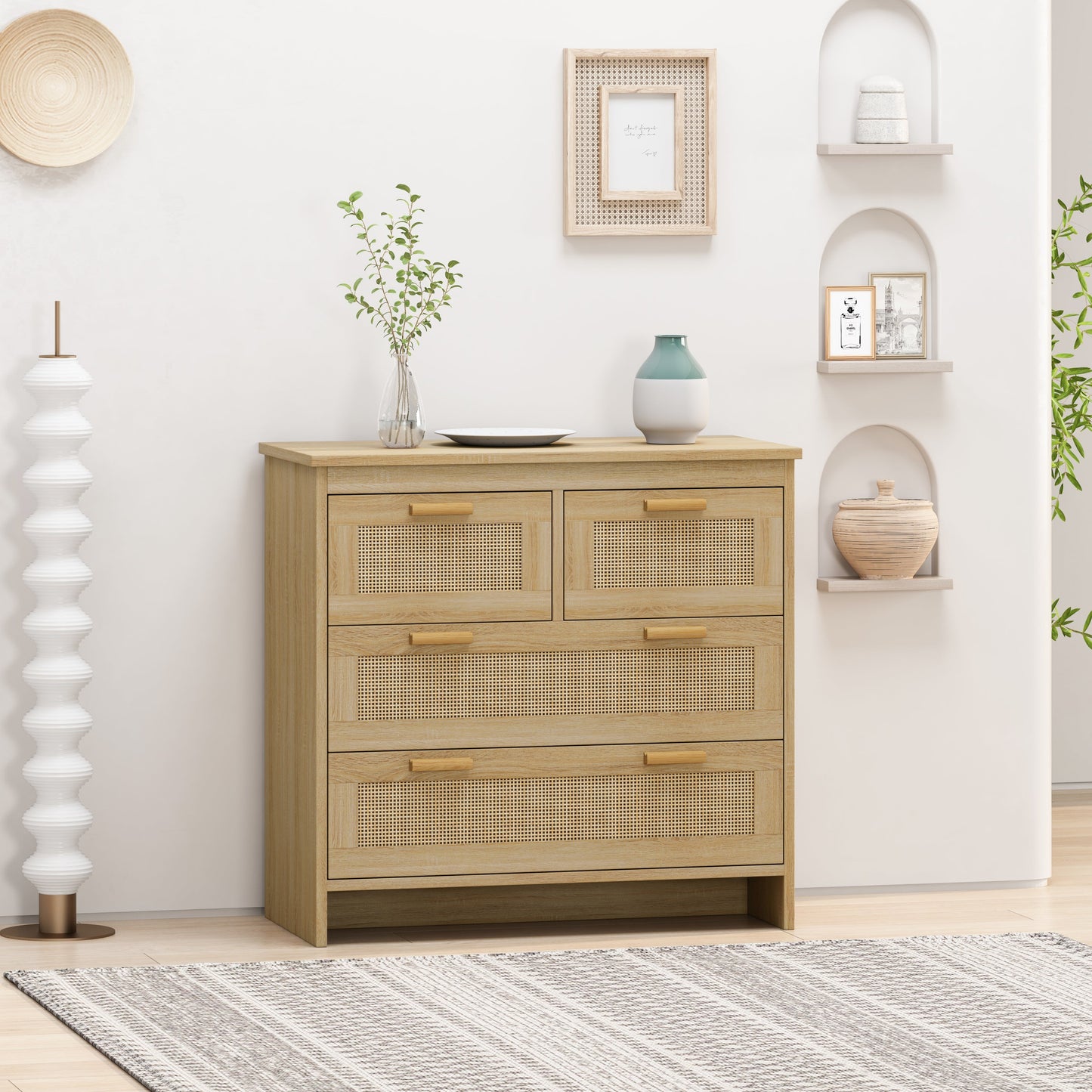 Maggie Rattan Storage Cabinet