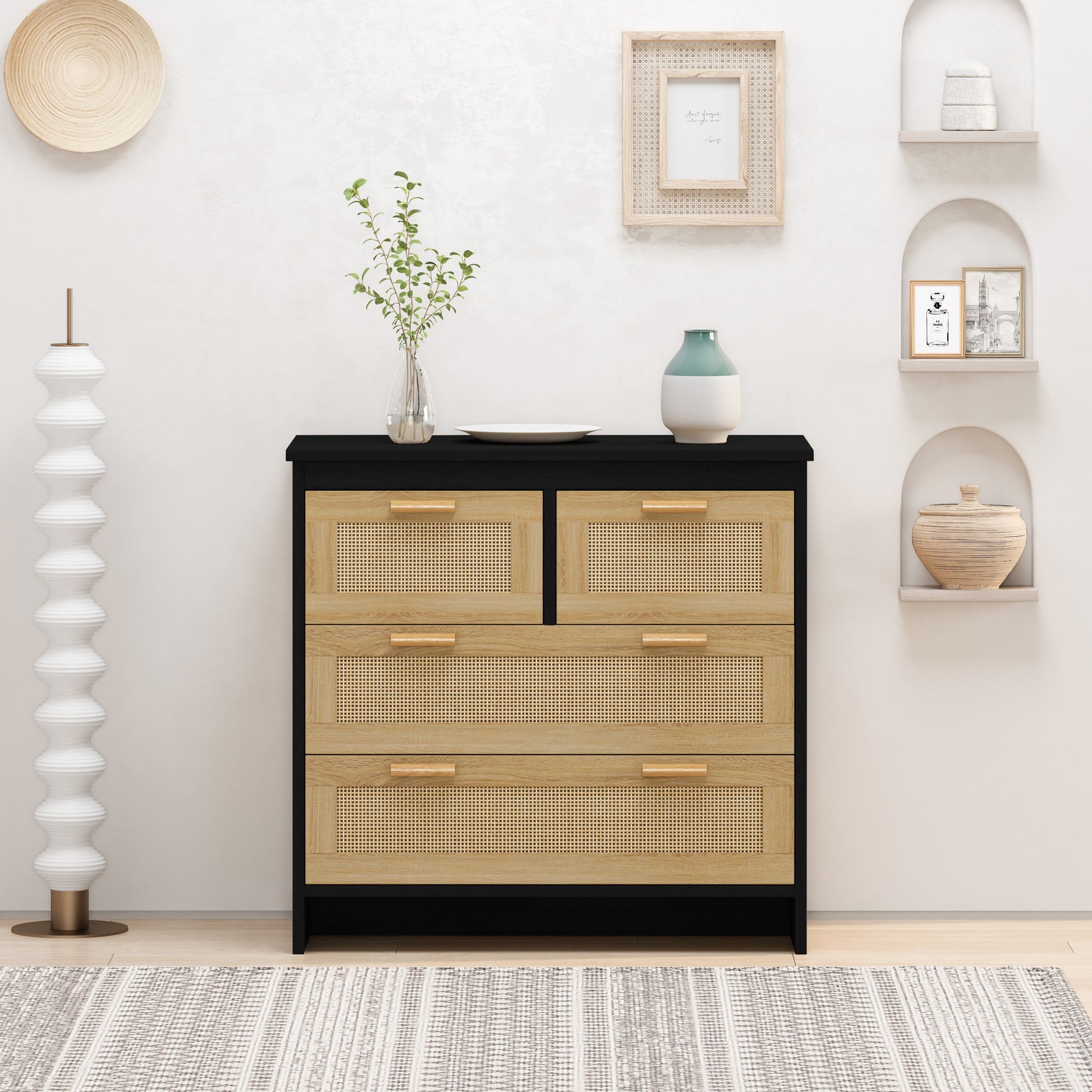 Maggie Rattan Storage Cabinet