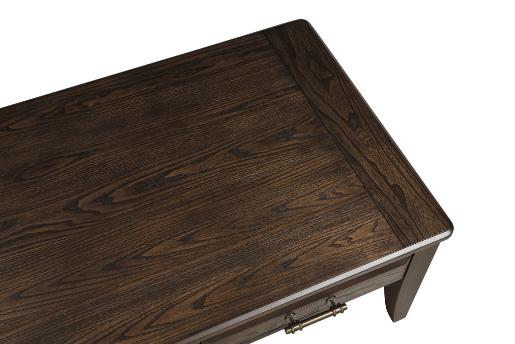 Mahogany Traditional Cocktail Table W/ Storage