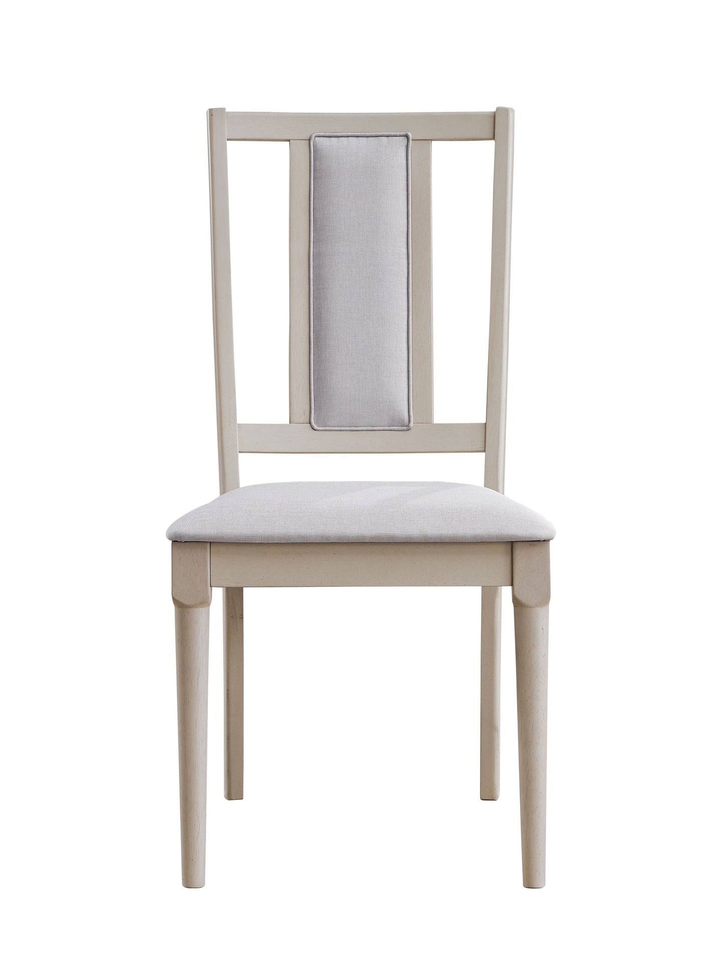Marta Beige Linen & Natural Finish Side Chair (Set of 2)