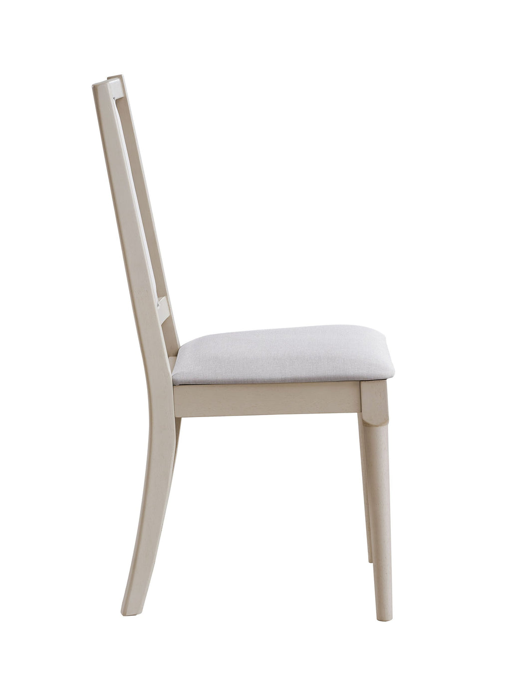 Marta Beige Linen & Natural Finish Side Chair (Set of 2)