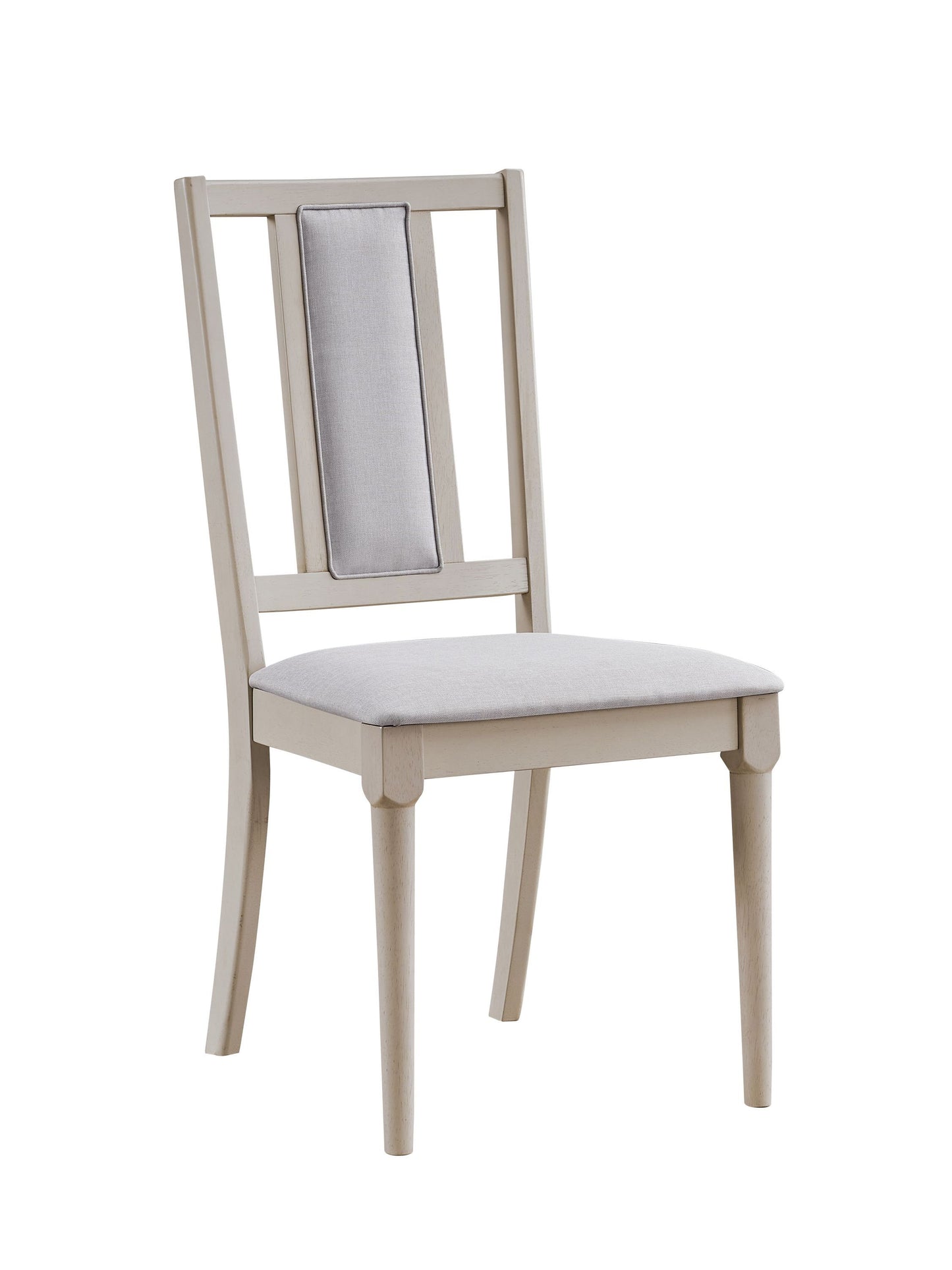 Marta Beige Linen & Natural Finish Side Chair (Set of 2)