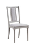 Marta Beige Linen & Natural Finish Side Chair (Set of 2)