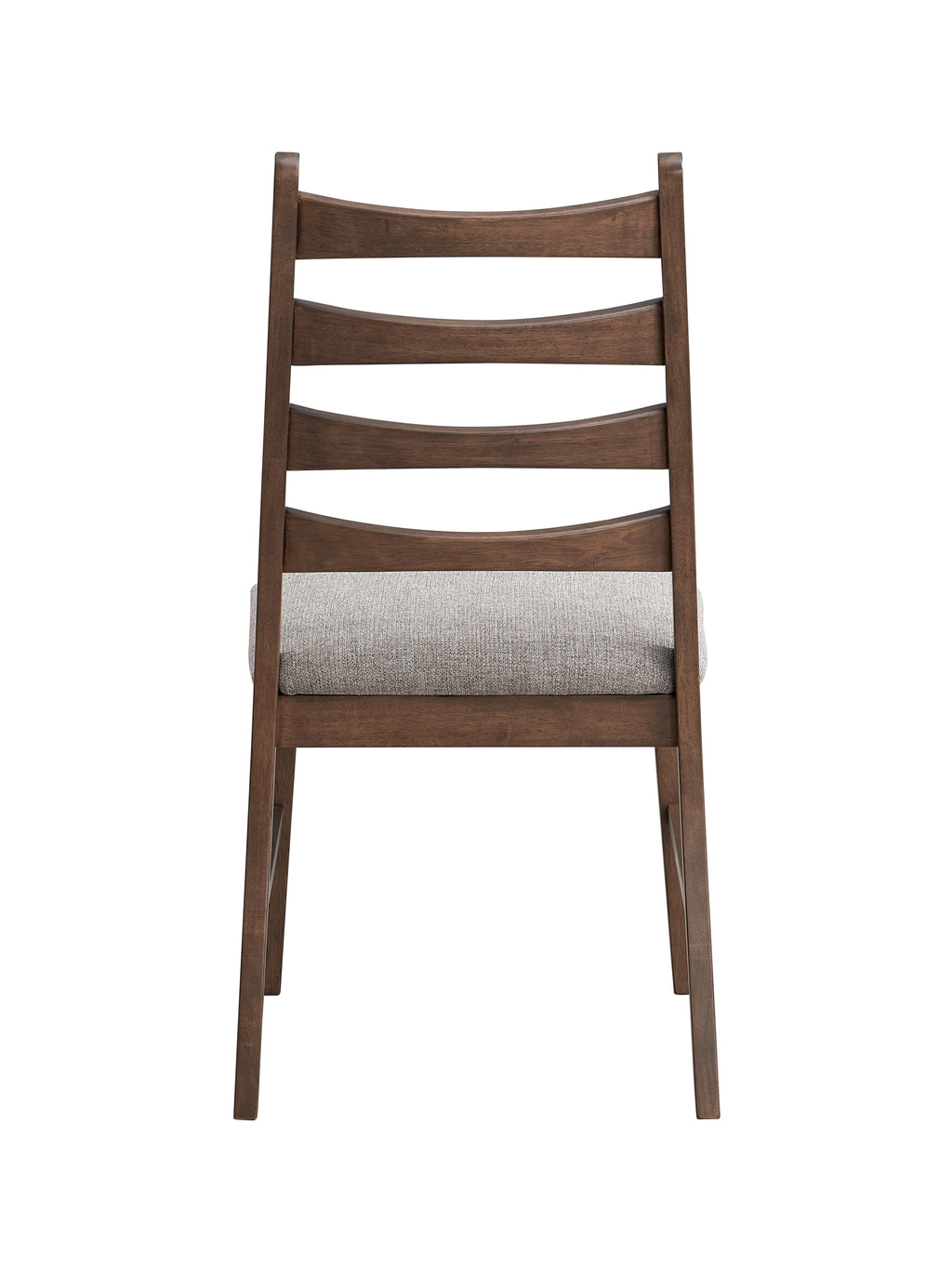 Mayah Gray Linen & Walnut Finish Side Chair (Set of 2)