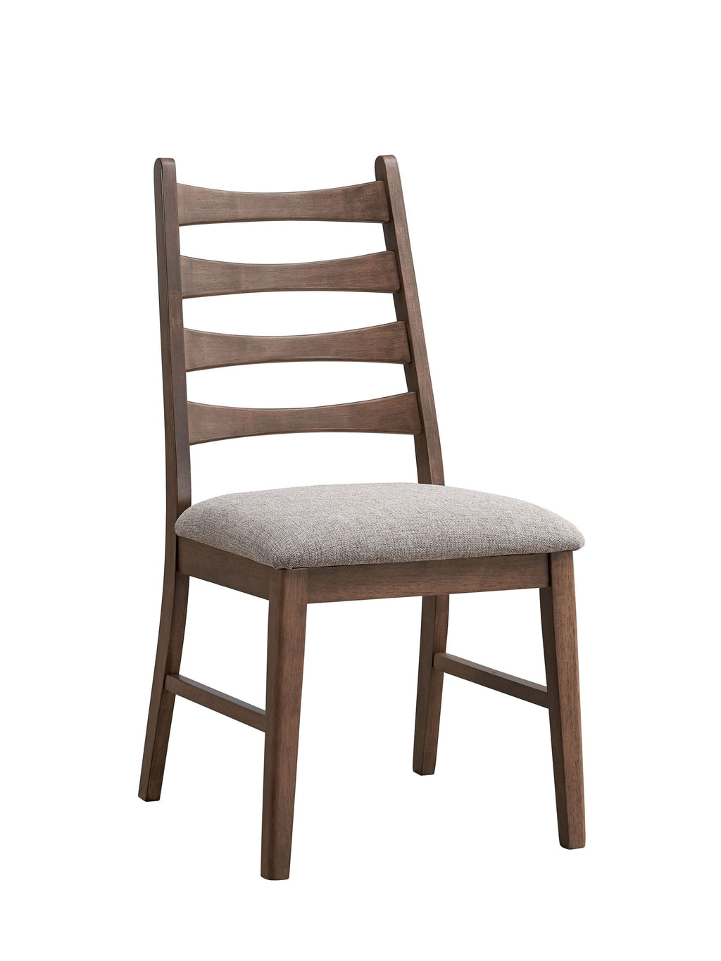 Mayah Gray Linen & Walnut Finish Side Chair (Set of 2)
