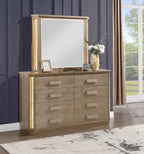 Medusa Wood Dresser in Gold Finish Dresser
