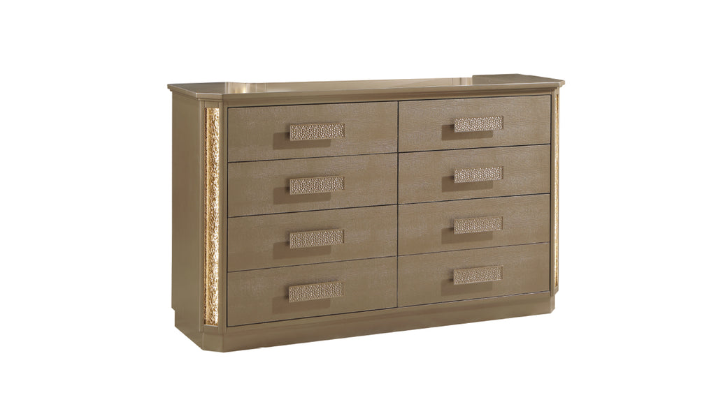 Medusa Wood Dresser in Gold Finish Dresser