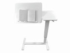 Overbed Bedside Desk Mobile Rolling Laptop Stand Tilting Overbed Table with Wheels Height Adjustable Tray Table for Laptop Bed Sofa Side Table ,Bedside Table(WHITE),Gift for Mother's day
