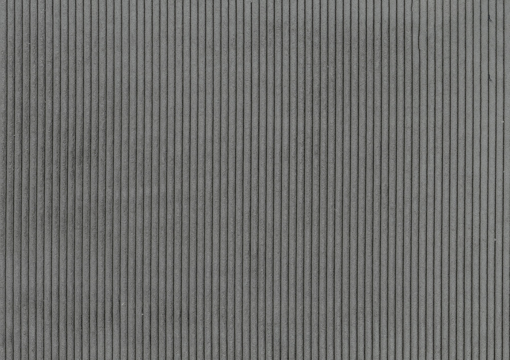 Storage Bench Gray Cushioned Seat Corduroy Upholstery Lift Top Solid Wood Legs 1pc