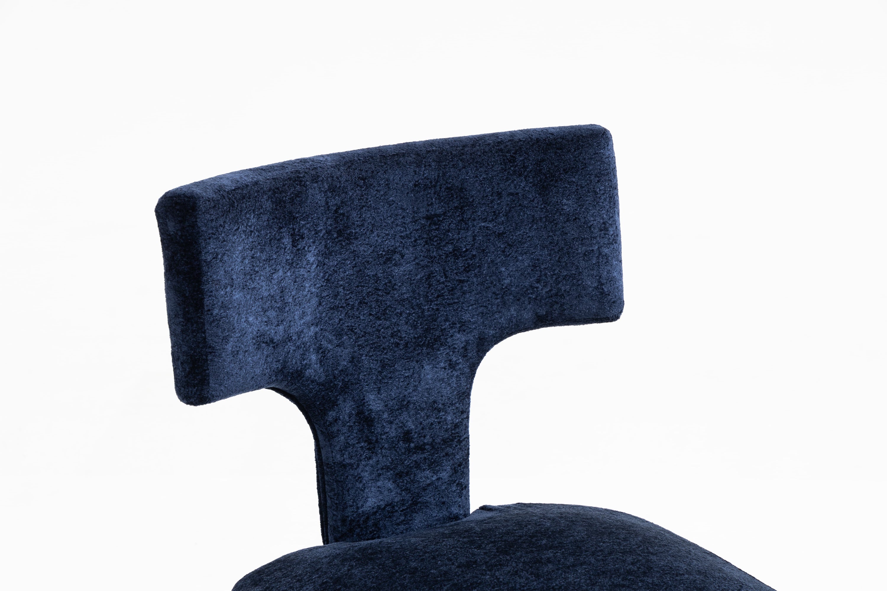 Mid Century Modern Dining Chairs Set of 2, Farmhouse Linen Fabric Upholstered Accent Chair,Kitchen Chairs with Hardwood Frame, Blue Color